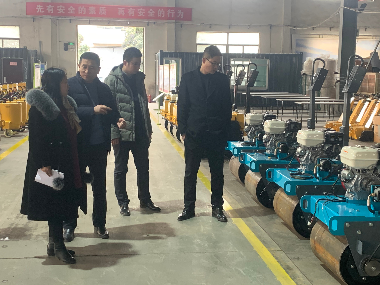 今日下午济宁市应急管理局来我司(山东思拓瑞克工程机械)参观指导